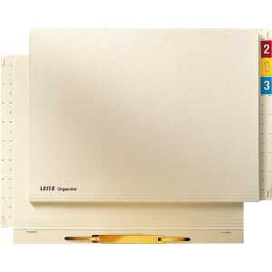 LEITZ 2442 Einstellhefter Orgacolor Kraftkarton chamois