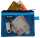 LEITZ Traveller ZipBeutel WOW S blau 14x105cm 2 Fächer 1xblickdicht