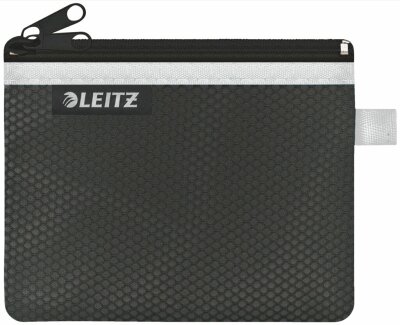 LEITZ Traveller Zip-Beutel WOW S schwarz 14 x 105 cm 2 Fächer 1 x blickdicht