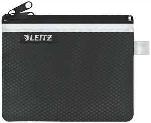 LEITZ Traveller ZipBeutel WOW S schwarz 14x105cm 2 Fächer 1xblickdicht