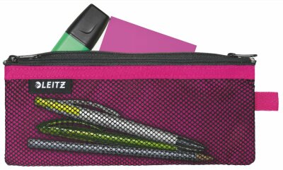 LEITZ Traveller Zip-Beutel WOW M pink 21 x 85 cm 2 Fächer 1 x blickdicht