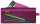 LEITZ Traveller ZipBeutel WOW M pink 21x85cm 2 Fächer 1xblickdicht