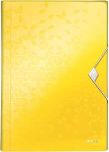 LEITZ WOW Projektmappe 5 Fächer gelb 1 Zusatzfach für ca. 250Blatt