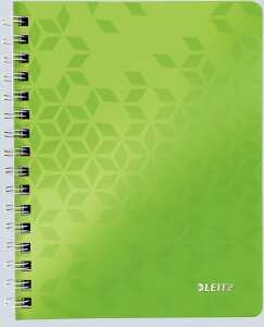 LEITZ Collegeblock WOW A4 PPEinband liniert grün spiralgebunden