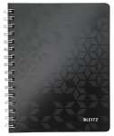 LEITZ Collegeblock WOW A5 PPEinband kariert schwarz...