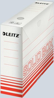 LEITZ Archivschachtel Solid für A4 330x80x257mm hellrot bis zu 700 Bl