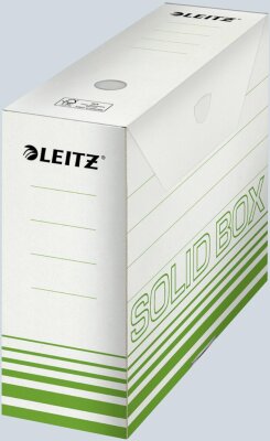 LEITZ Archivschachtel Solid 330x100x257mm hellgrün für bis zu 900 Blatt