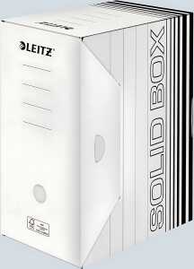 LEITZ Archivschachtel Solid 330x150x257 mm weiß bis zu 1.400Blatt