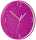 LEITZ Wanduhr WOW Ø 30cm pink Quartzlaufwerk Glasfront gut