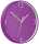 LEITZ Wanduhr WOW Ø 30cm violett Quartzlaufwerk Glasfront gut