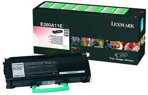 Lasertoner Return schwarz LEXMARK E260A11E