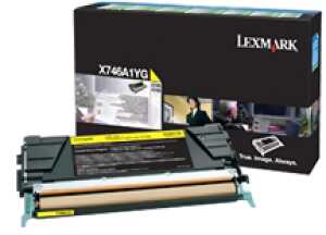 Rückgabe-Tonerkassette gelb für X746de, 748de, 748dte