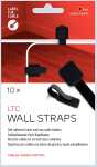 Label-The-Cable Wall 10er Set schwarz, 10 selbstklebende