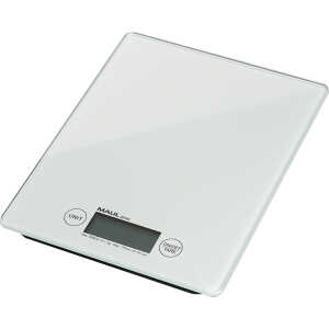 Briefwaage Maul gloss weiß Tragkraft 5000g, Wiegefläche 16,5x17cm