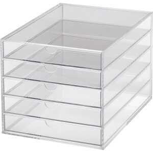 Schubladenbox A4 Acryl 5 Laden