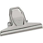 Briefklemmer 75mm breit 20mm Klemmweite silber