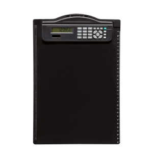 Klemmbrett A4 schwarz # 23254 mit integriertem Solar-Rechner