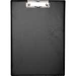 Klemmbrett A4 hoch, schwarz Karton mit Folienüberzug