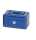 Geldkassette 152x125x81mm blau Sicherheitszylinderschloss mit 2