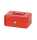 Geldkassette 200x170x90mm rot Sicherheitszylinderschloss mit 2