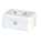 Geldkassette 200x170x90mm weiss Sicherheitszylinderschloss mit 2