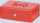 Geldkassette 250x190x88mm rot Sicherheitszylinderschloss mit 2