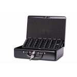 Geldkassette mit Zähleinsatz schwarz 30x24,5x9,3cm