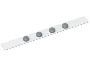 Wandleiste mit 4 Magnete, weiß 100cm x 5cm