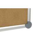 Pinnboard 2000 MAULpro 90/180 gr Kork Alurahmen graue Ecken