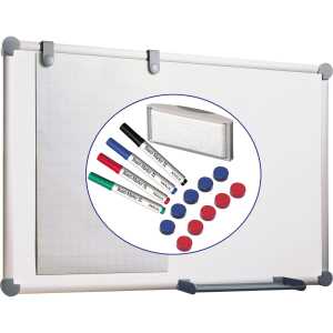 Maul Whiteboardtafel 90x120cm grau beschriftbar/magnethaftend # 63095