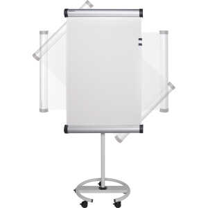 Maul Flipchart mobil solid mit Rundfuß auf Rollen "flip2use"
