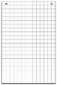 Flipchart Papier 67,5x98cm ws 20 Blatt 25mm Raster 80g Papier