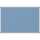 Pinnboard Standard 90/120 hellblau Textil Alurahmen, Ecken grau