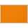 Pinnboard Standard 90/180 orange Textil Alurahmen, Ecken grau