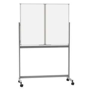 Mobile Klapptafel Standard grau 100x150cm Maß geöffnet 100x300cm