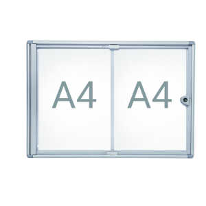 Schaukasten MAULextraslim 2xA4 si 35x49,1x2,7cm