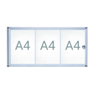 Schaukasten MAULextraslim 3xA4 si 35x71,1x2,7cm