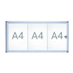 Schaukasten MAULextraslim 3xA4 si 35x71,1x2,7cm