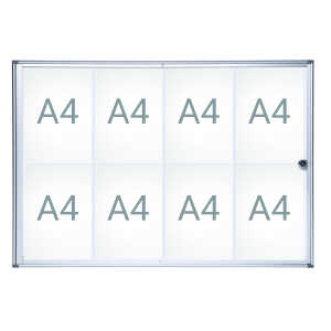Schaukasten MAULextraslim 8xA4 si 65,5x93,1x2,7cm