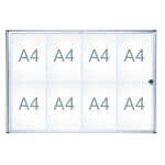 Schaukasten MAULextraslim 8xA4 si 65,5x93,1x2,7cm