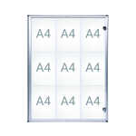 Schaukasten MAULextraslim 9xA4 si 96,3x71,1x2,7cm