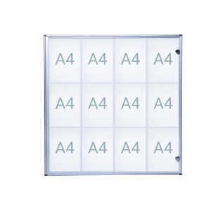 Schaukasten MAULextraslim 12xA4 si 96,3x93,1x2,7cm