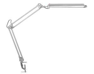 Maul LED-Tischleuchte MAULatlantic - silber, Klemmfuß