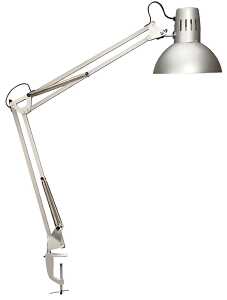 Tischleuchte MAULstudy 60Watt si ohne Leuchtmittel Klemmfuß