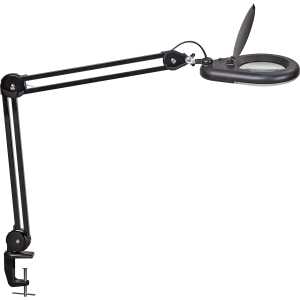 Lupenleuchte MAULviso 6Watt sw LED-Leuchte Klemmfuß