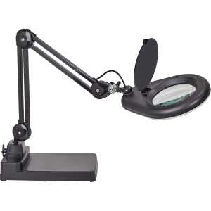 Lupenleuchte MAULviso 6Watt schw. LED-Leuchte Standfuß