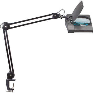 Lupenleuchte MAULvitrum 7Watt sw LED-Leuchte Klemmfuß