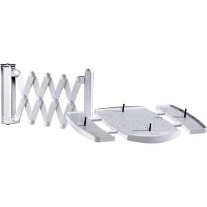 Telefonarm 22x35,7cm Wandhalter gr Scherenarm mit 2 Ablagen