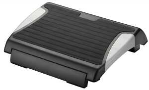 Fußstütze 37x25cm verstellbar sw Kunststoff 4 Neigungswinkel