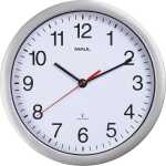 Wandfunkuhr run Ø 25 cm, silber Batteriebetrieb,...